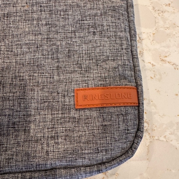 Gray and Cream Textured Laptop Sleeve - Picture 10 of 10